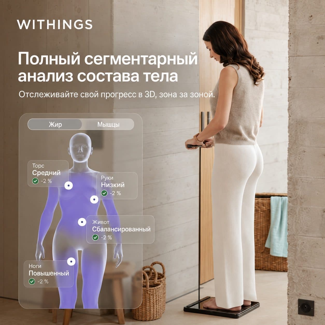 Умные весы Withings BodyScan 2 Black — фото 6
