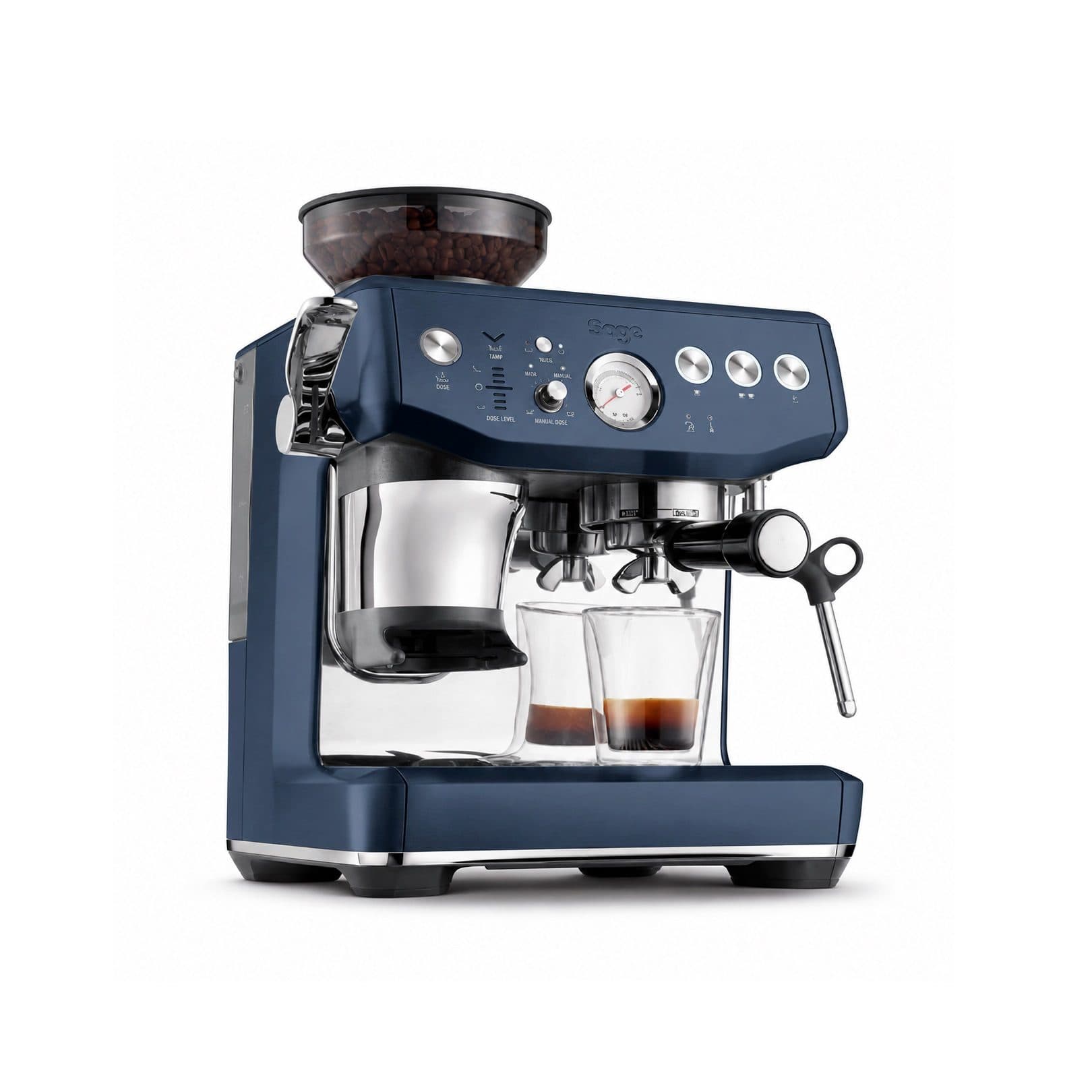 Кофемашина Sage the Barista Express Impress SES876DBL Морской — фото 2