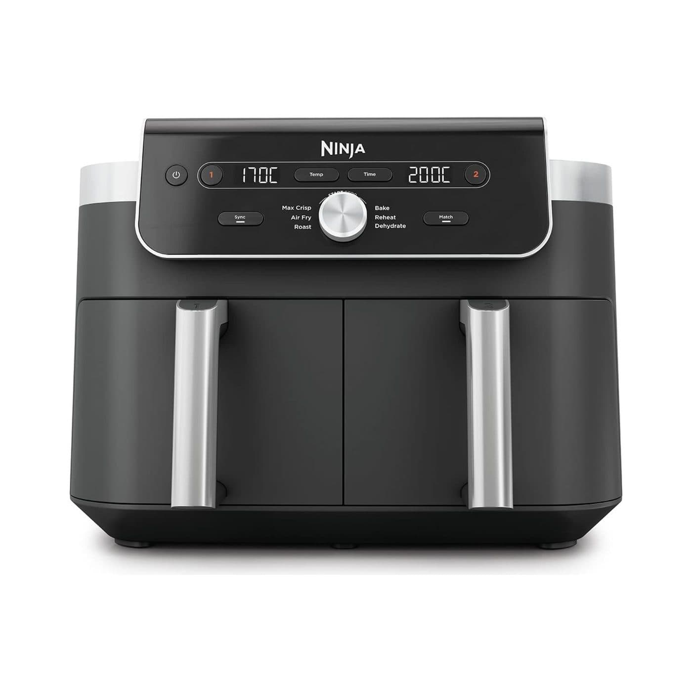 Аэрогриль Ninja DualZone XL DZ901EU серого цвета, вид спереди