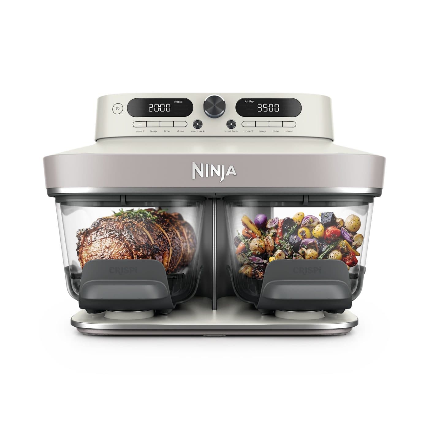 Аэрогриль Ninja CRISPi DualZone DD102EUIV2 белого цвета, вид спереди