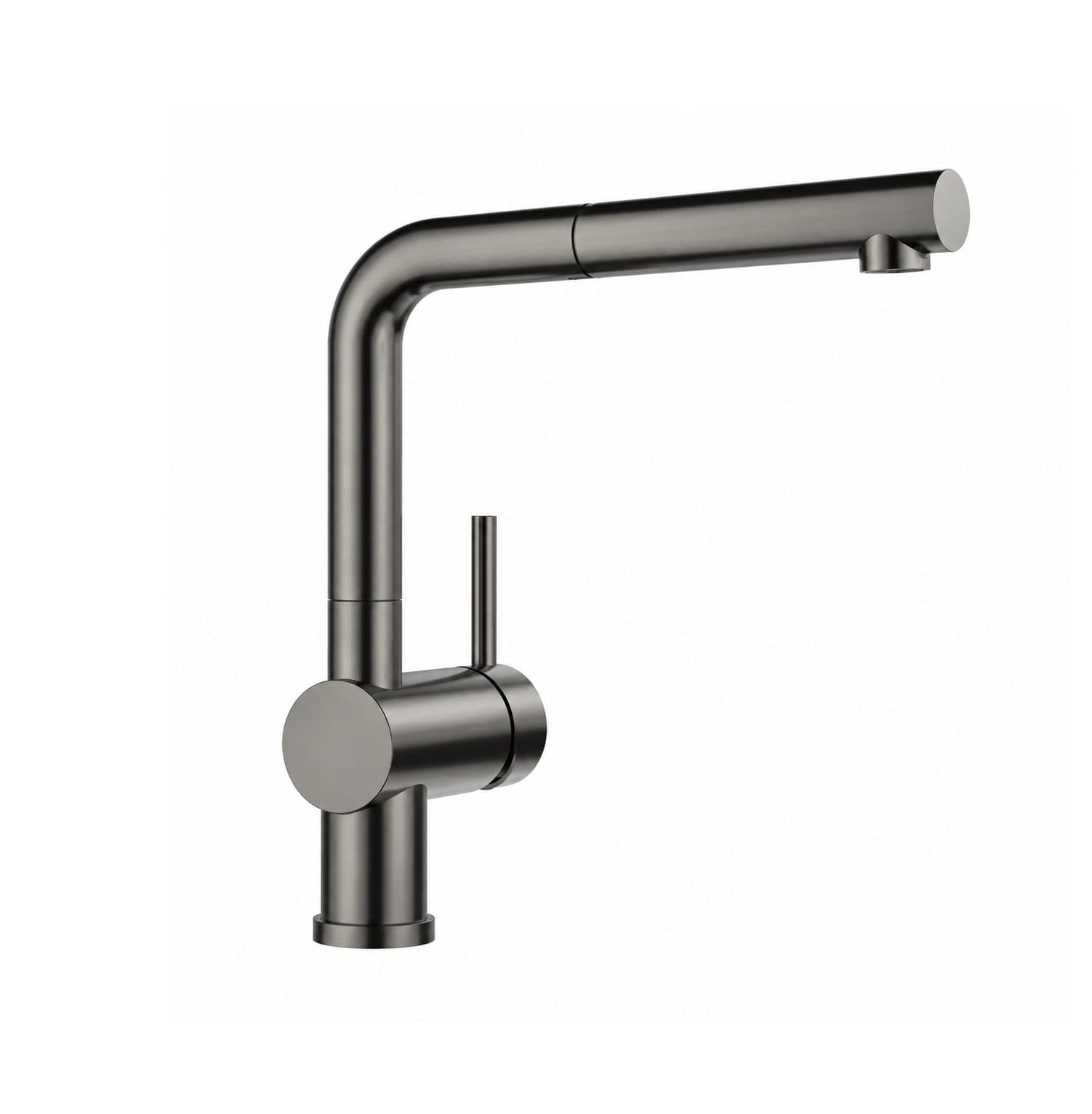 Кухонный смеситель Blanco LINUS-S 527733 PVD Dark Steel