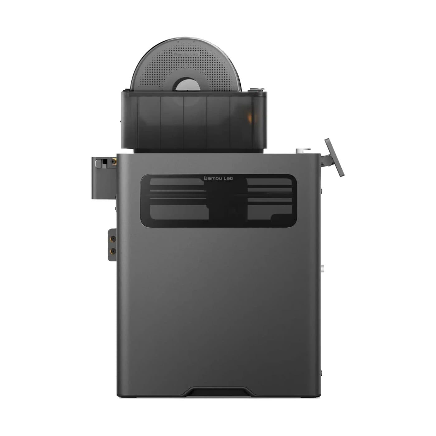 Bambu Lab X2D Combo с AMS 2 Pro — вид сзади на белом фоне