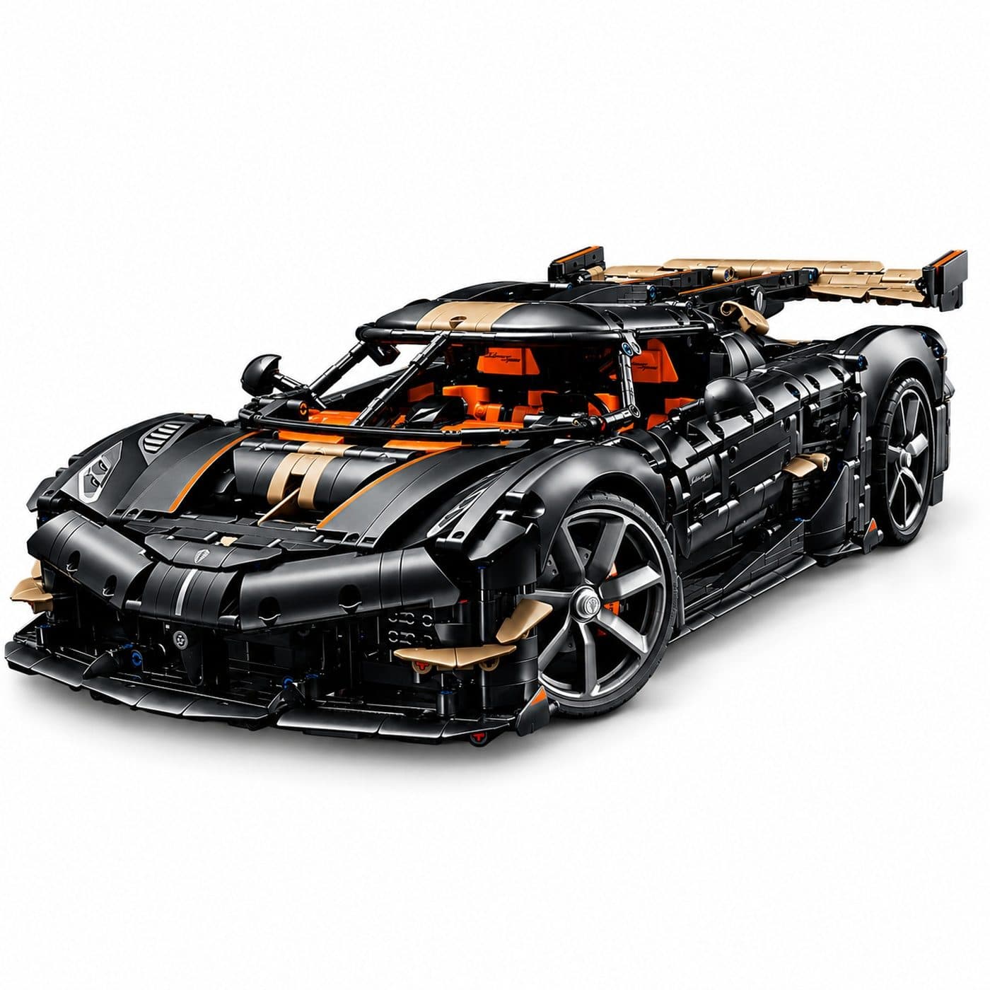 LEGO Technic 42232 Koenigsegg Sadair's Spear — автомобиль, нижний передний ракурс